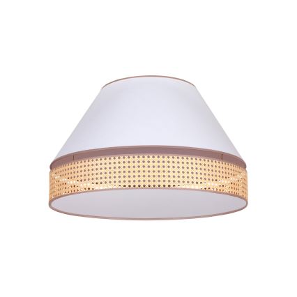 Duolla - Laevalgusti AVIGNON 3xE27/15W/230V d. 60 cm valge/punutud
