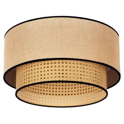 Duolla - Laevalgusti BOHO 1xE27/15W/230V d. 45 cm beež/rotang