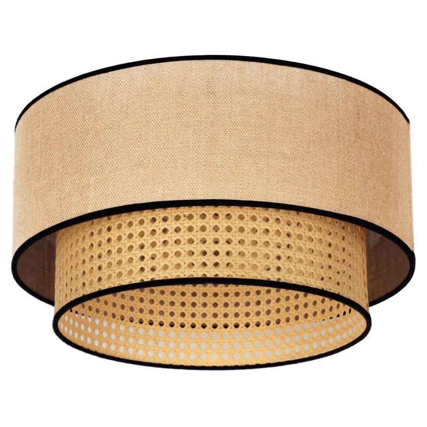 Duolla - Laevalgusti BOHO 1xE27/15W/230V d. 45 cm beež/rotang