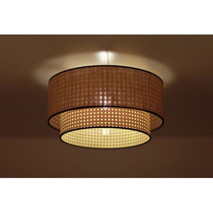 Duolla - Laevalgusti BOHO 1xE27/15W/230V d. 45 cm beež/rotang