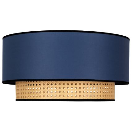 Duolla - Laevalgusti BOHO 1xE27/15W/230V d. 45 cm sinine/rotang