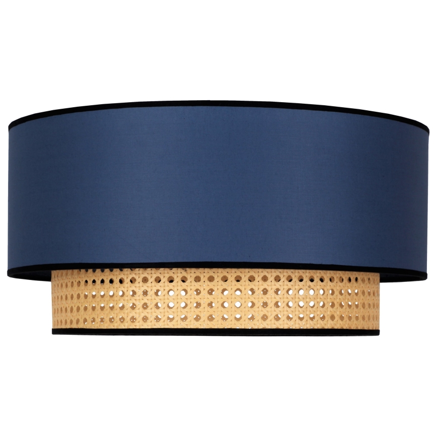 Duolla - Laevalgusti BOHO 1xE27/15W/230V d. 45 cm sinine/rotang
