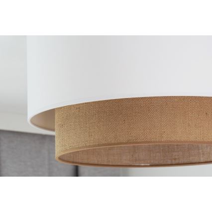 Duolla - Laevalgusti BOHO 1xE27/15W/230V d. 45 cm valge/pruun