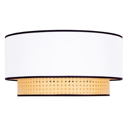 Duolla - Laevalgusti BOHO 1xE27/15W/230V d. 45 cm valge/rotang