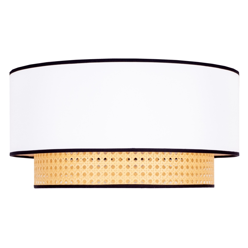 Duolla - Laevalgusti BOHO 1xE27/15W/230V d. 45 cm valge/rotang