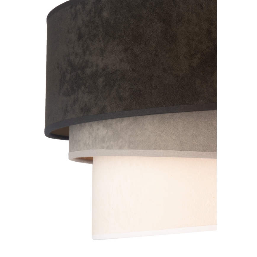 Duolla - Laevalgusti DEVON 1xE27/40W/230V d. 45 cm must/hall/beež