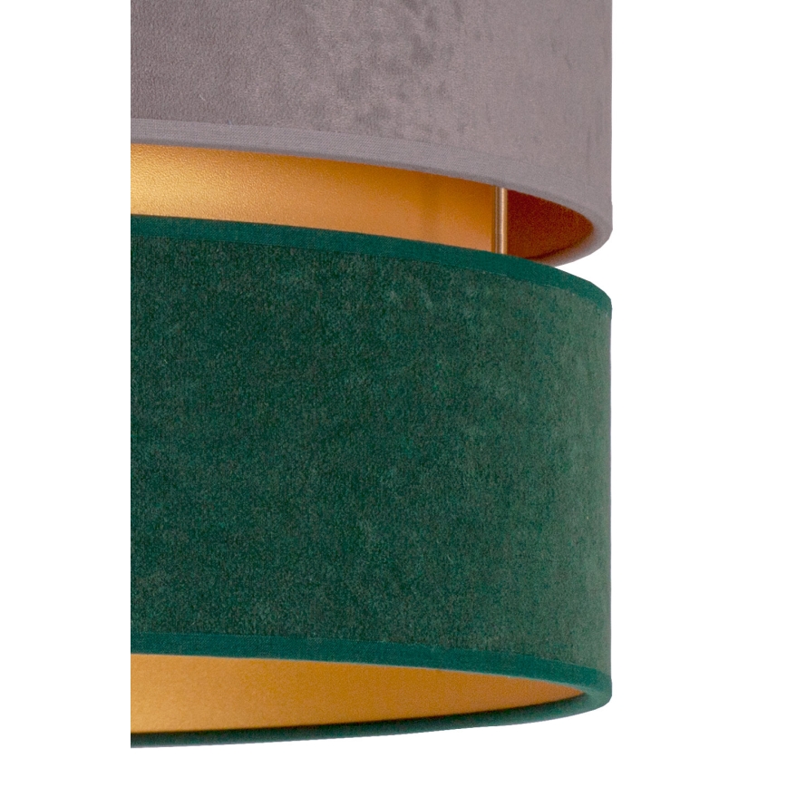 Duolla - Laevalgusti DUO 1xE27/15W/230V d. 40 cm hall/roheline/kuldne