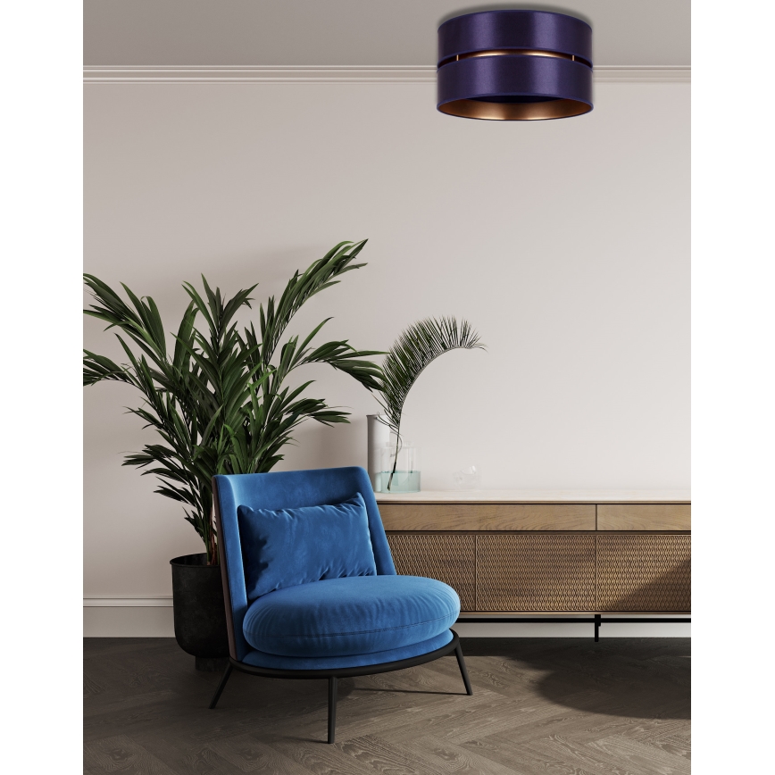 Duolla - Laevalgusti DUO 1xE27/15W/230V d. 40 cm sinine/kuldne