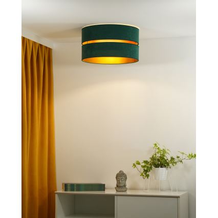 Duolla - Laevalgusti DUO 1xE27/40W/230V d. 40 cm roheline/kuldne