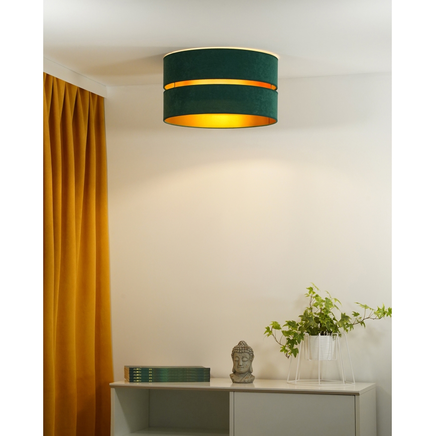 Duolla - Laevalgusti DUO 1xE27/40W/230V d. 40 cm roheline/kuldne