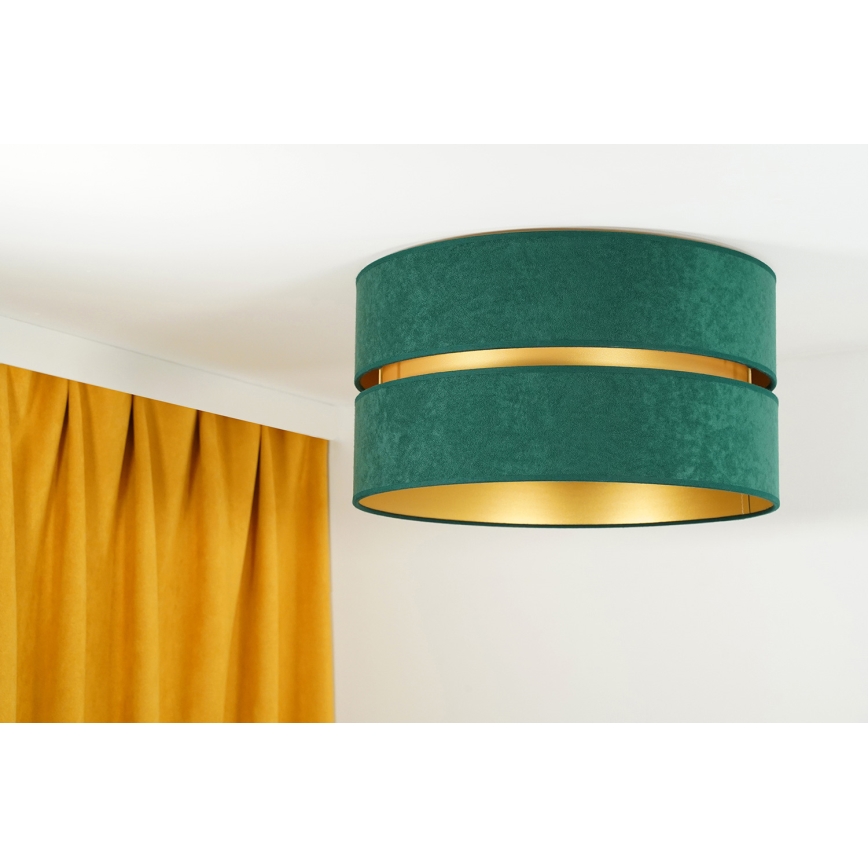 Duolla - Laevalgusti DUO 1xE27/40W/230V d. 40 cm roheline/kuldne