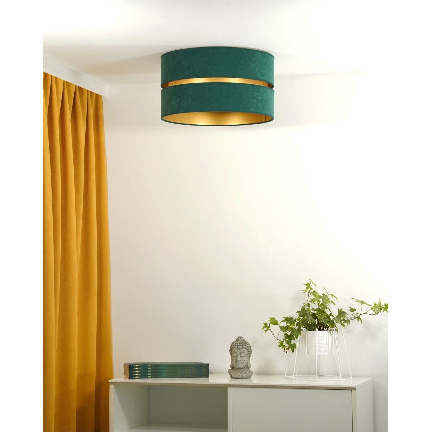 Duolla - Laevalgusti DUO 1xE27/40W/230V d. 40 cm roheline/kuldne