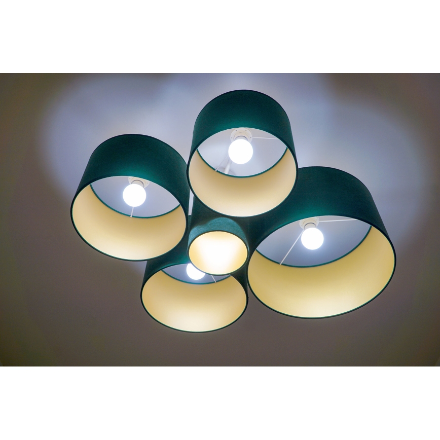 Duolla - Laevalgusti ROLLER PENTO 5xE27/60W/230V roheline/kuldne