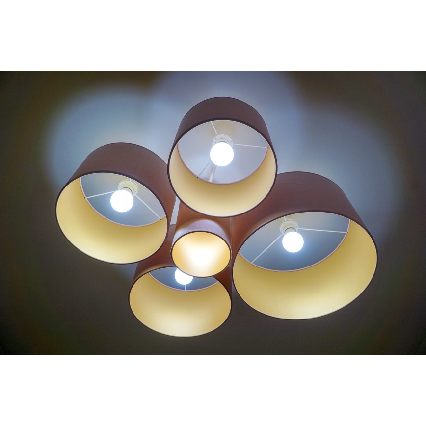 Duolla - Laevalgusti ROLLER PENTO 5xE27/60W/230V roosa