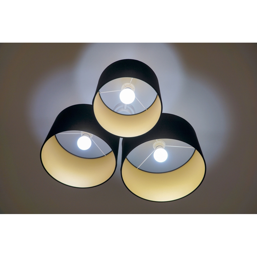 Duolla - Laevalgusti ROLLER TRIO 3xE27/60W/230V must/kuldne