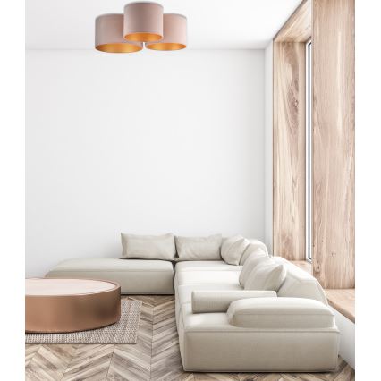 Duolla - Laevalgusti ROLLER TRIO 3xE27/60W/230V pruun