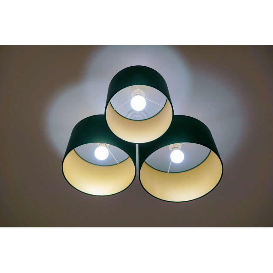 Duolla - Laevalgusti ROLLER TRIO 3xE27/60W/230V roheline/kuldne