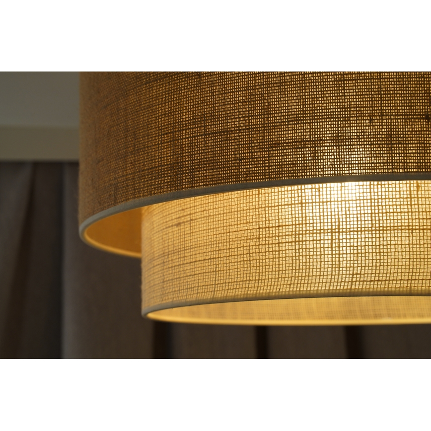 Duolla - Laevalgusti YUTE BOHO 1xE27/15W/230V d. 45 cm pruun/kreemikas