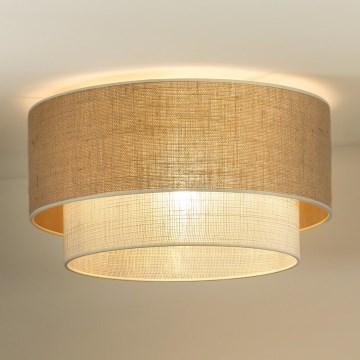Duolla - Laevalgusti YUTE BOHO 3xE27/15W/230V d. 60 cm pruun/kreemikas