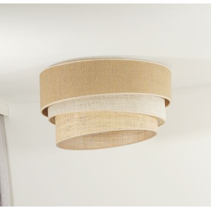 Duolla - Laevalgusti YUTE TRIO 1xE27/15W/230V d. 45 cm pruun/hall/beež
