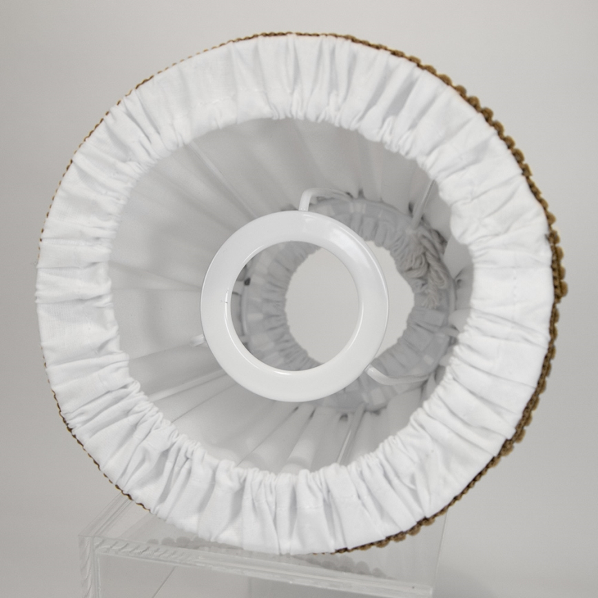Duolla - Lambivari laua- ja põrandalambile E27 d. 15 cm valge/pruun
