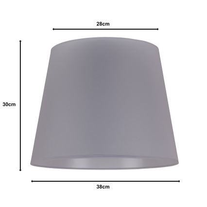 Duolla - Lambivari põrandalambile CLASSIC L E27 d. 38 cm hall