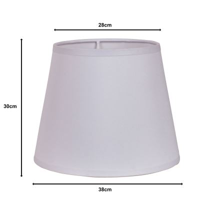 Duolla - Lambivari põrandalambile CLASSIC L E27 d. 38 cm valge