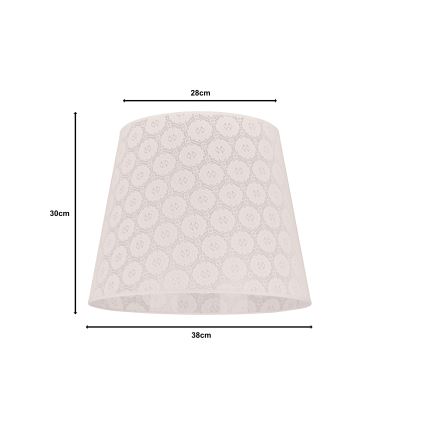 Duolla - Lambivari põrandalambile CLASSIC L E27 d. 38 cm valge