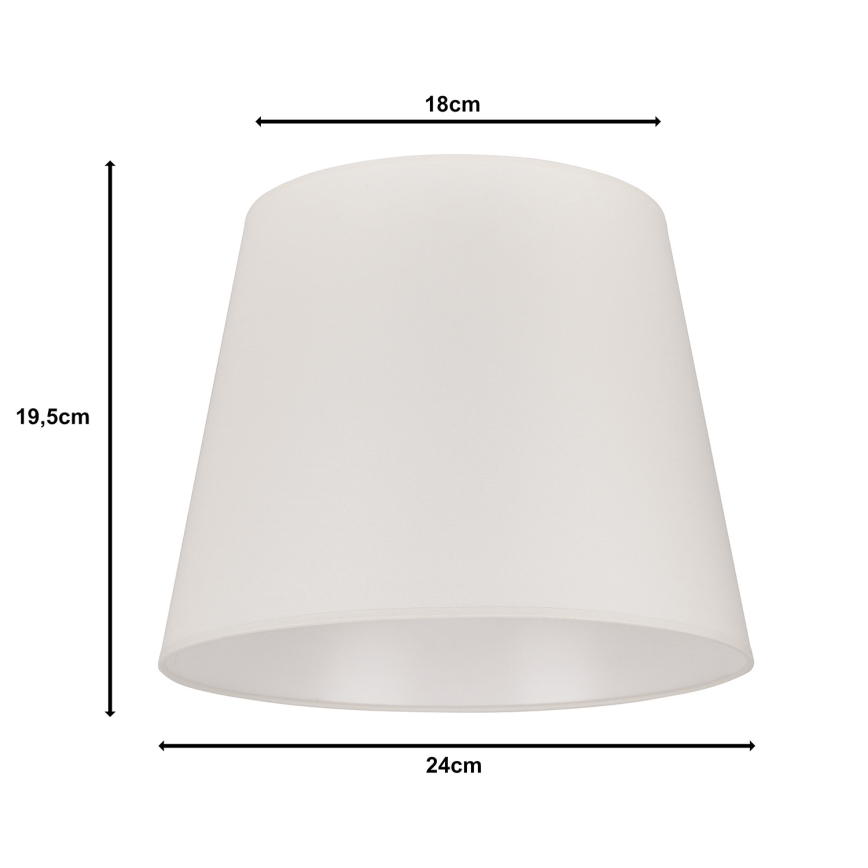 Duolla - Lambivari põrandalambile CLASSIC M E27 d. 24 cm kreemikas