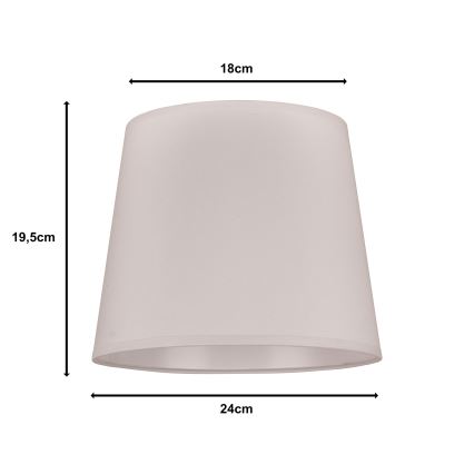 Duolla - Lambivari põrandalambile CLASSIC M E27 d. 24 cm valge