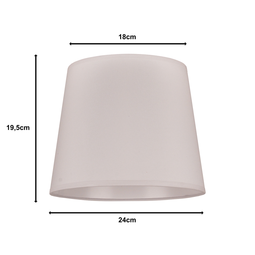 Duolla - Lambivari põrandalambile CLASSIC M E27 d. 24 cm valge