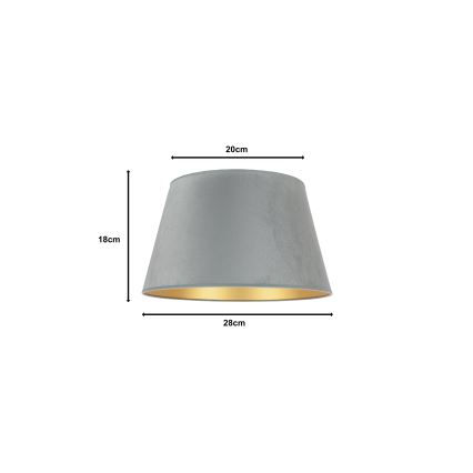 Duolla - Lambivari põrandalambile CONE M E27 d. 28 cm hall