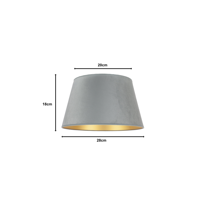 Duolla - Lambivari põrandalambile CONE M E27 d. 28 cm hall