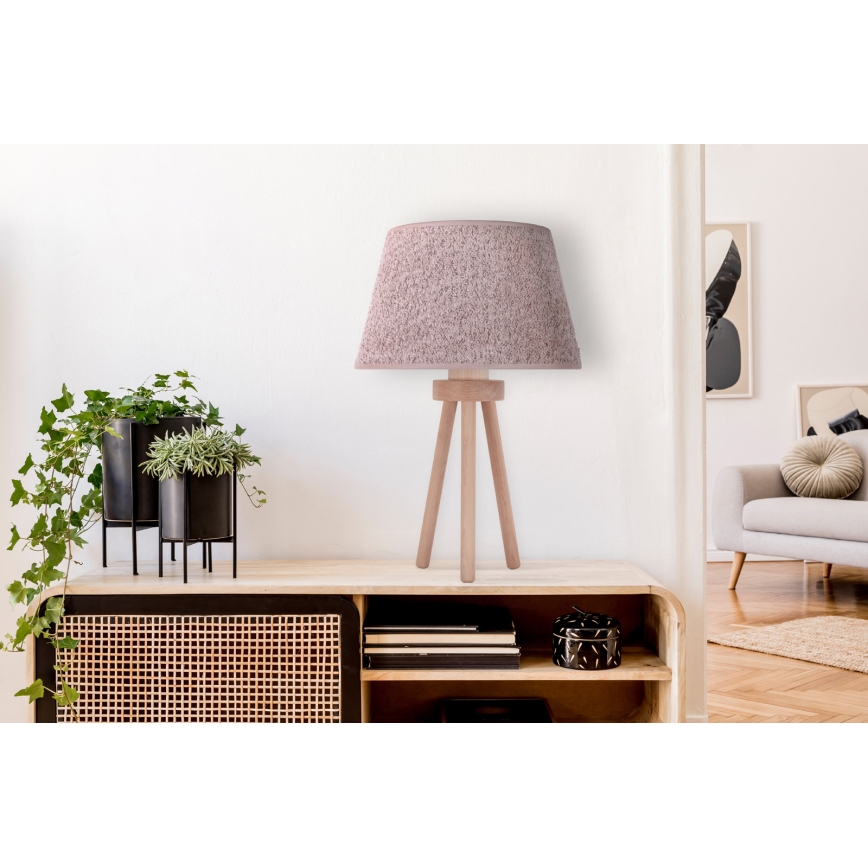 Duolla - Laualamp BOUCLE 1xE27/15W/230V d. 28 cm pruun/puit