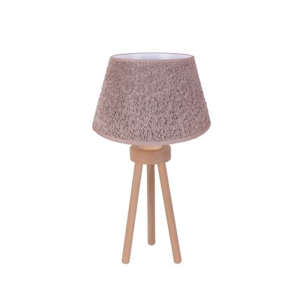 Duolla - Laualamp BOUCLE 1xE27/15W/230V d. 28 cm pruun/puit