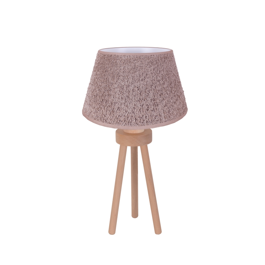 Duolla - Laualamp BOUCLE 1xE27/15W/230V d. 28 cm pruun/puit