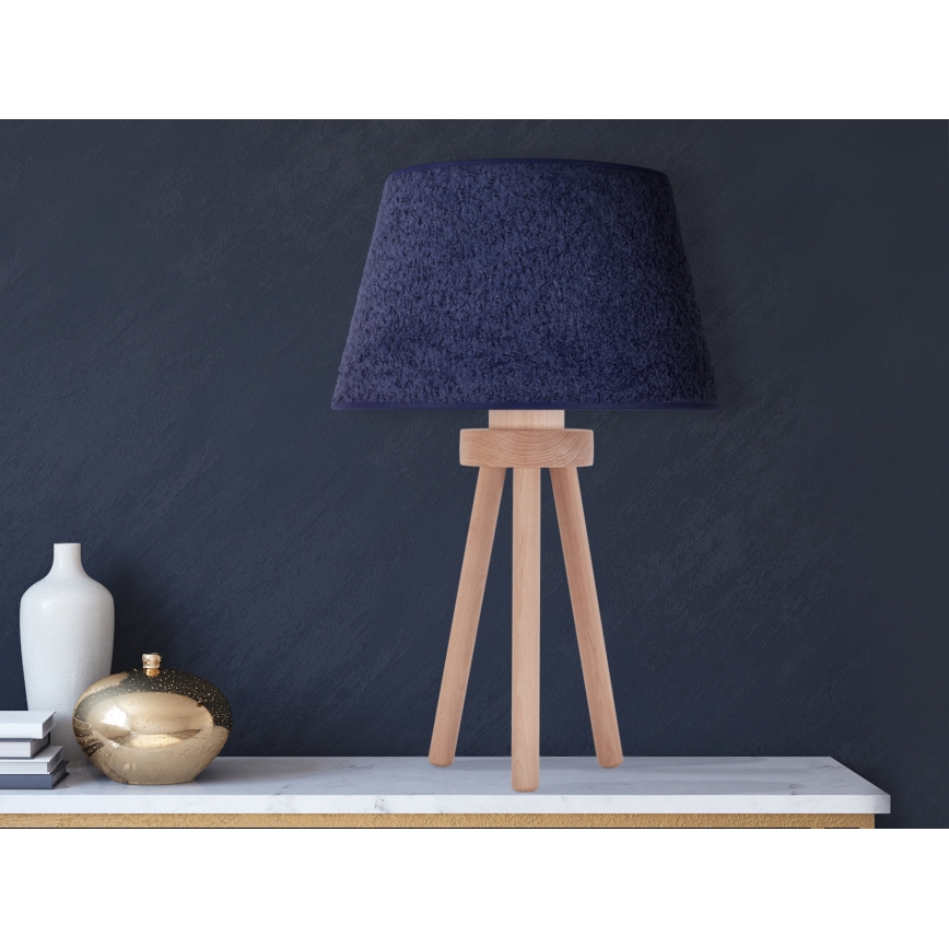 Duolla - Laualamp BOUCLE 1xE27/15W/230V d. 28 cm sinine/puit