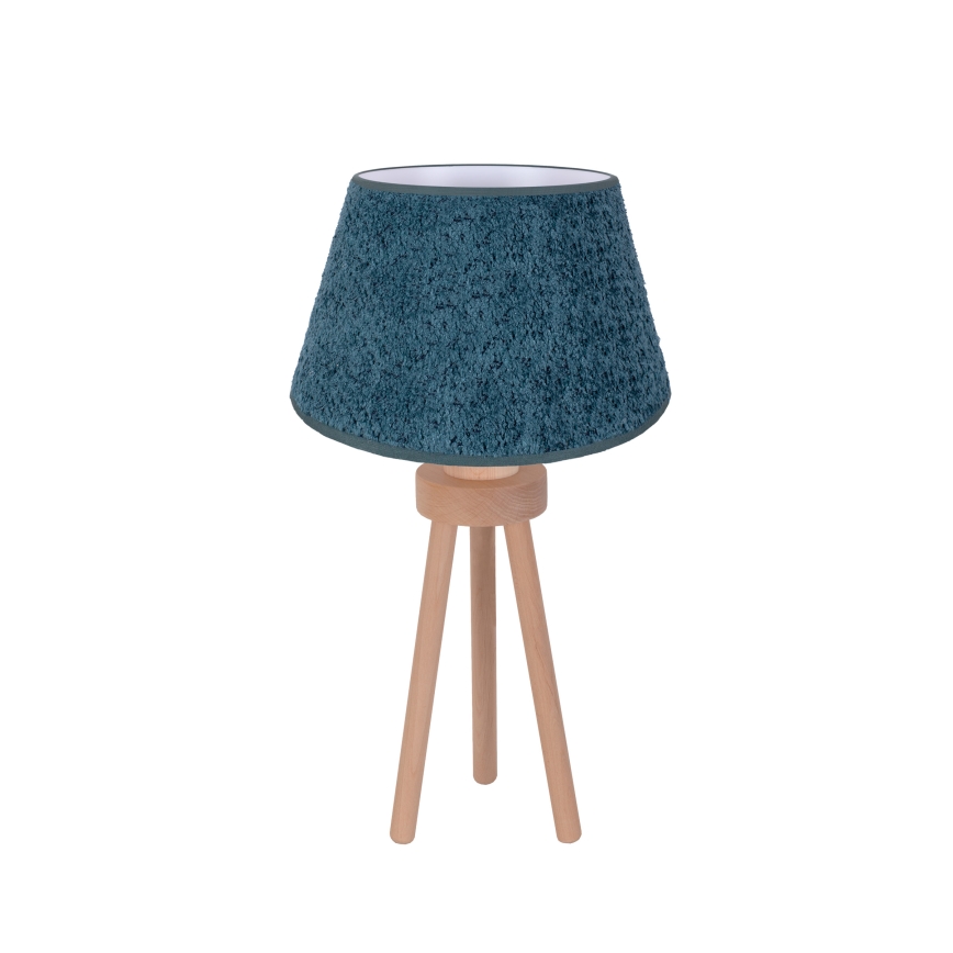Duolla - Laualamp BOUCLE 1xE27/15W/230V d. 28 cm türkiis/puit