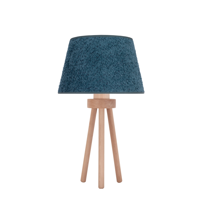 Duolla - Laualamp BOUCLE 1xE27/15W/230V d. 28 cm türkiis/puit