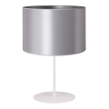 Duolla - Laualamp CANNES 1xE14/15W/230V d. 20 cm hõbedane/valge
