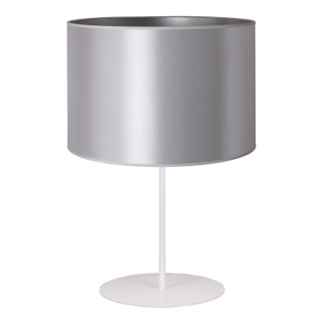 Duolla - Laualamp CANNES 1xE14/15W/230V d. 20 cm hõbedane/valge