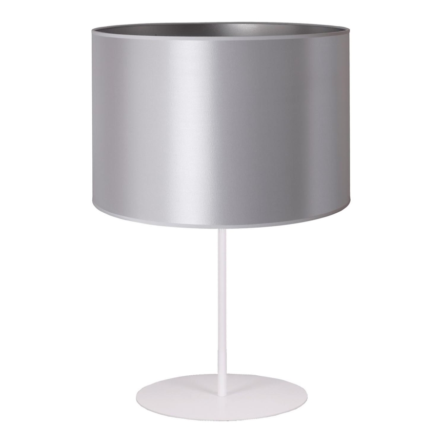 Duolla - Laualamp CANNES 1xE14/15W/230V d. 20 cm hõbedane/valge