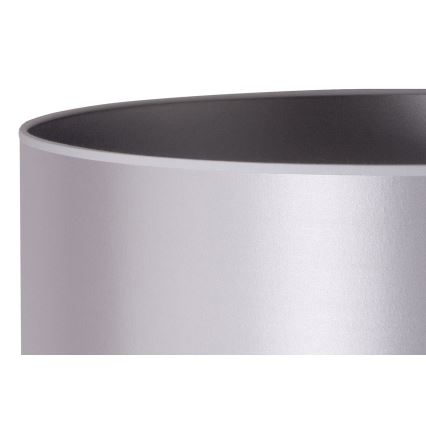 Duolla - Laualamp CANNES 1xE14/15W/230V d. 20 cm hõbedane/valge