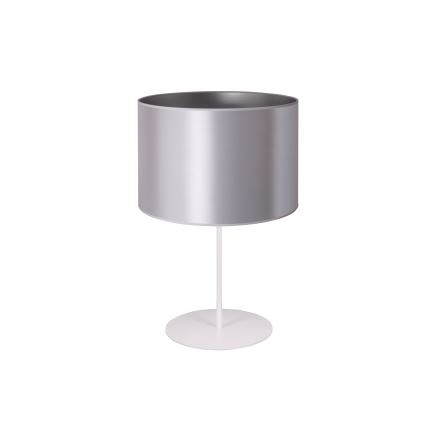 Duolla - Laualamp CANNES 1xE14/15W/230V d. 20 cm hõbedane/valge