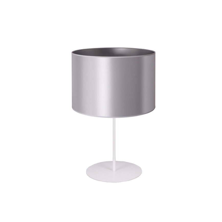 Duolla - Laualamp CANNES 1xE14/15W/230V d. 20 cm hõbedane/valge