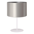 Duolla - Laualamp CANNES 1xE14/15W/230V d. 20 cm hõbedane/valge