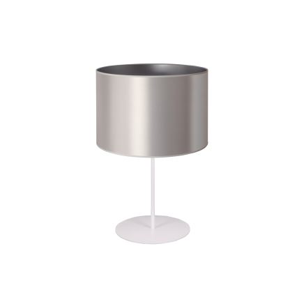Duolla - Laualamp CANNES 1xE14/15W/230V d. 20 cm hõbedane/valge