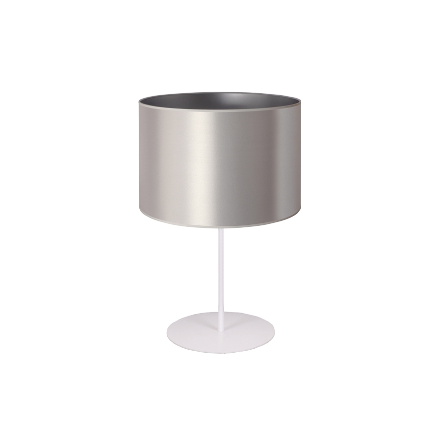 Duolla - Laualamp CANNES 1xE14/15W/230V d. 20 cm hõbedane/valge
