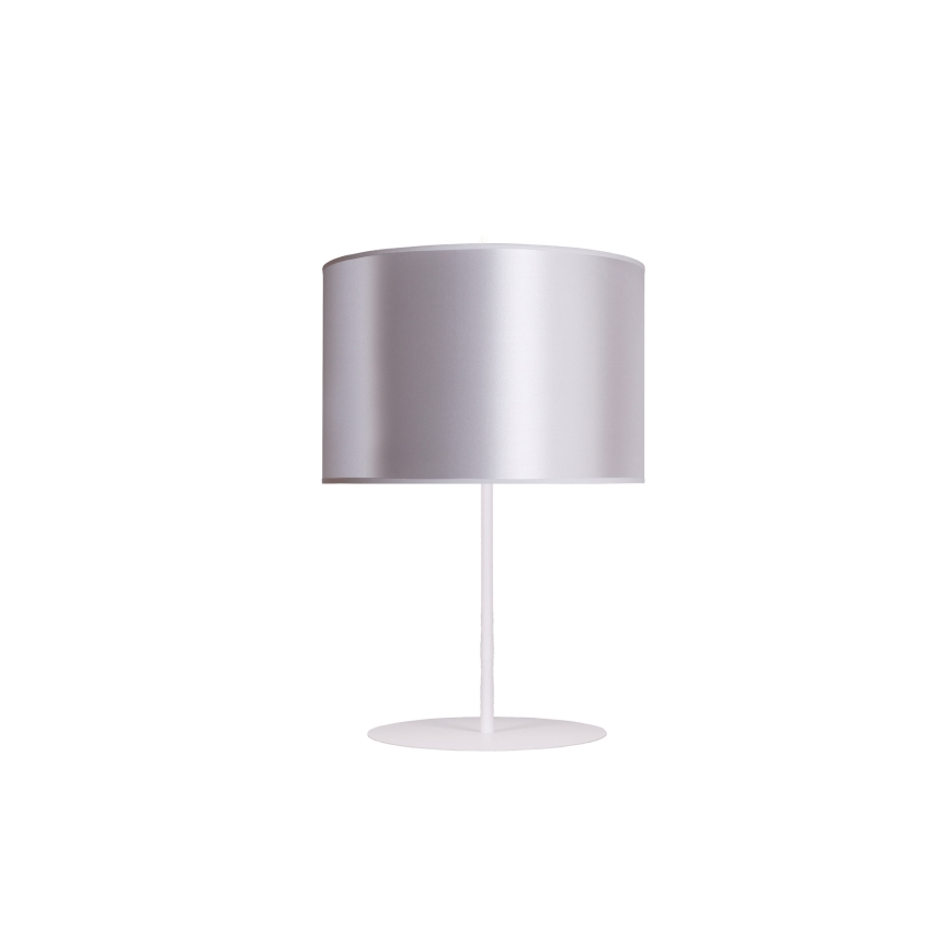 Duolla - Laualamp CANNES 1xE14/15W/230V d. 20 cm hõbedane/vask/valge