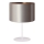 Duolla - Laualamp CANNES 1xE14/15W/230V d. 20 cm hõbedane/vask/valge